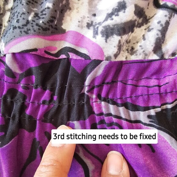 Women's Purple Floral Sleeveless Tunic Top - Picture 10 of 13